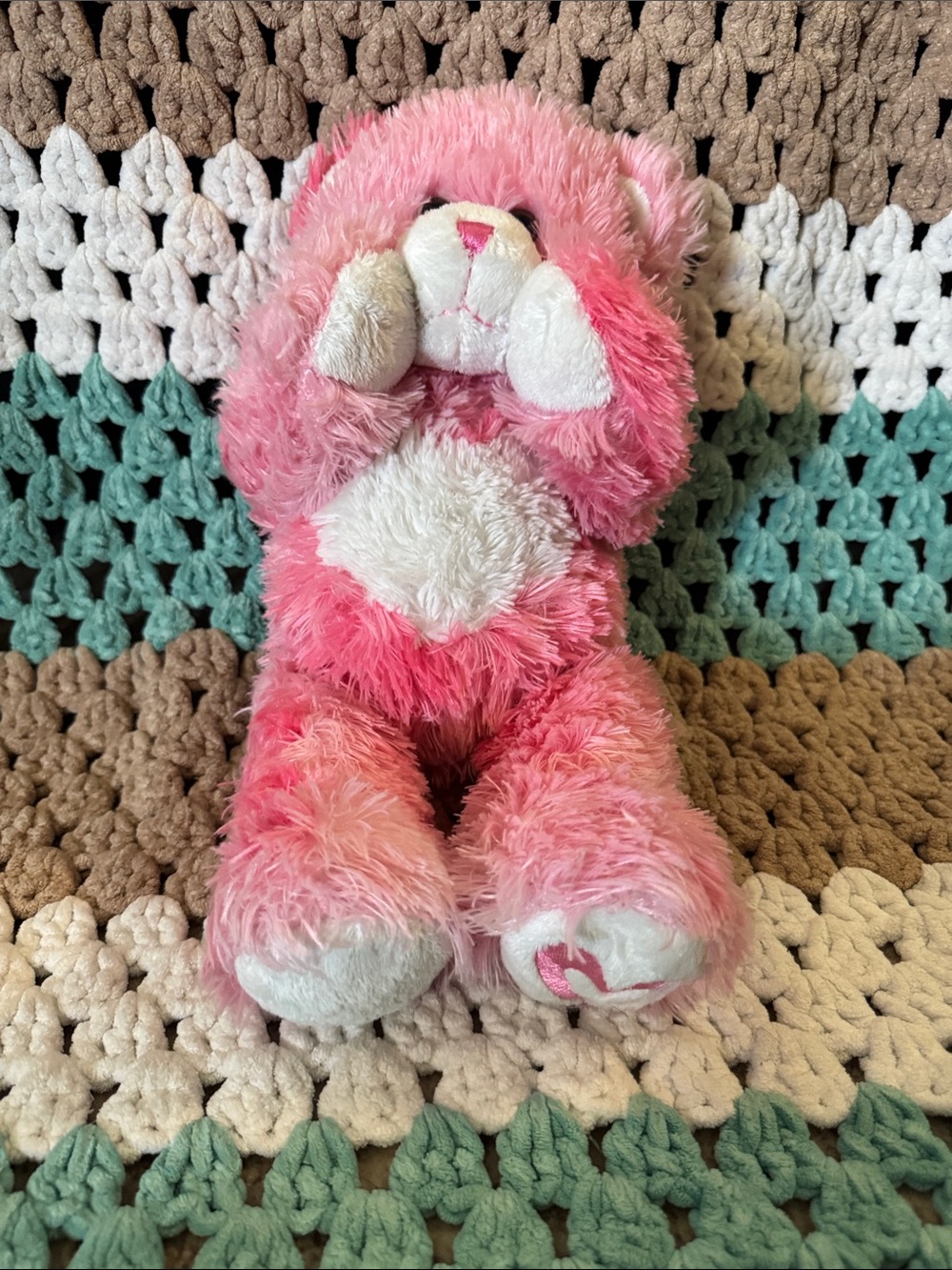 Build-A-Bear Workshop Kisses for You Teddy Bear Pink Magnetic Hands